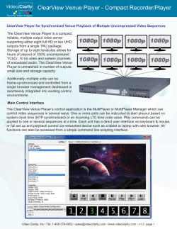 ClearView Venue Player - Compact Recorder/Player