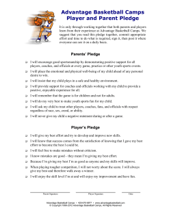 Advantage Basketball Camps Parent