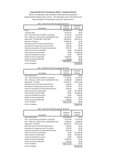 Proposed Contract Notice is hereby given that the Board of