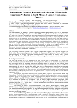 Estimation of Technical, Economic and Allocative Efficiencies in