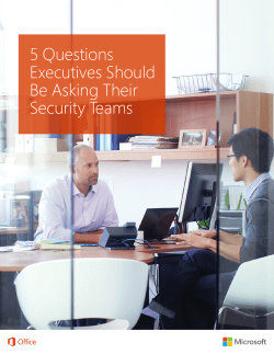 5 Questions Executives Should Be Asking Their Security Teams