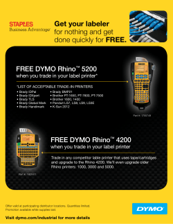 Get your labeler for nothing and get done quickly for FREE.