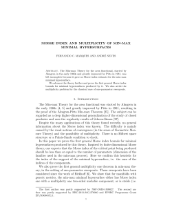 MORSE INDEX AND MULTIPLICITY OF MIN