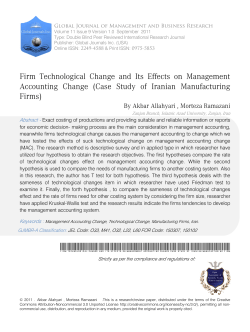 Firm Technological Change and Its Effects on