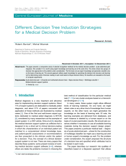 Different Decision Tree Induction Strategies for a