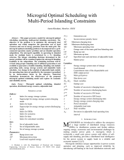 Microgrid Optimal Scheduling with Multi