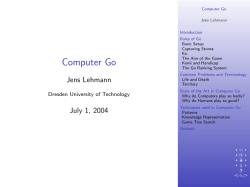 Computer Go - Jens Lehmann