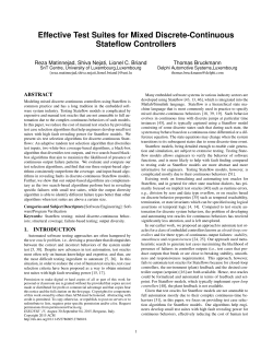 Effective Test Suites for Mixed Discrete-Continuous