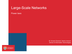 Large-Scale Networks