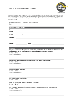 application for employment