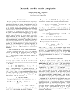 Dynamic one-bit matrix completion