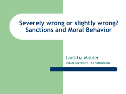 Santions and morality