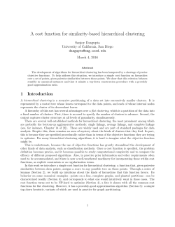A cost function for similarity-based hierarchical clustering