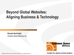Beyond Global Websites