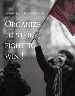 organize to strike, fight to win