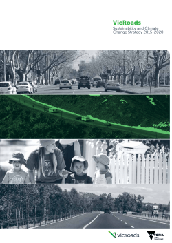 VicRoads Sustainability and Climate Strategy 2015-2020
