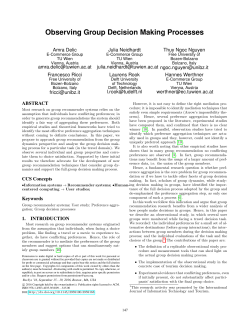 Observing Group Decision Making Processes