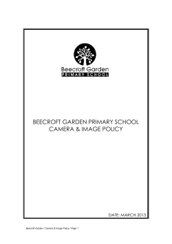 ICT Camera and Image Policy - Beecroft Garden Primary School