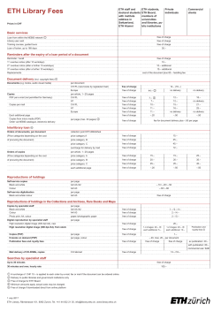 ETH-Bibliothek Fees