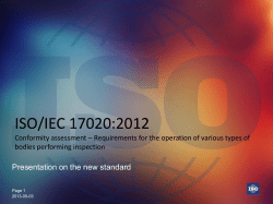 ISO/IEC 17065:2012 Conformity assessment * Requirements for