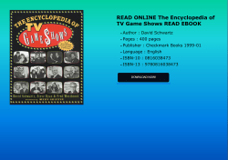READ ONLINE The Encyclopedia of TV Game Shows