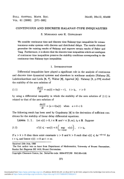 Continuous and discrete Halanay-type inequalities