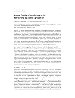 A new family of random graphs for testing spatial segregation