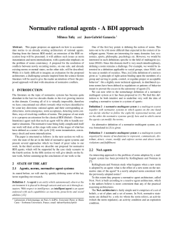 Normative rational agents - A BDI approach