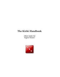 The Kiriki Handbook - KDE Documentation