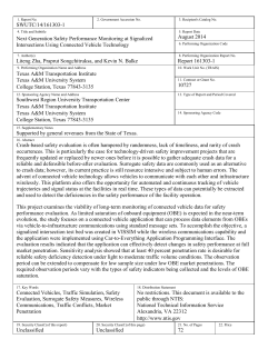 SWUTC/14/161303-1 Next Generation Safety Performance