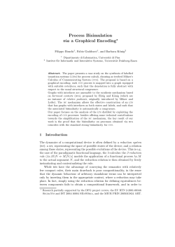 Process Bisimulation via a Graphical Encoding