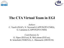 CTA VT presentation - Indico
