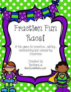 A fun game to practice, adding, subtracting and
