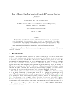 Law of Large Number Limits of Limited Processor Sharing Queues