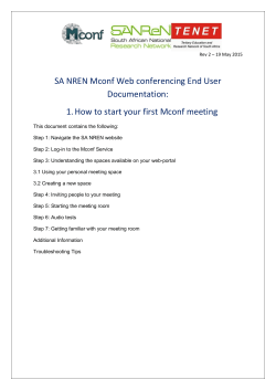 1. How to start your first Mconf meeting
