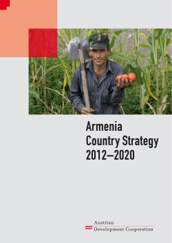 Armenia Country Strategy 2012&ndash;2020