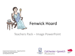 Presentation - Colchester and Ipswich Museums