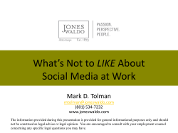 Social Media as a Screening Tool - Utah Hospice and Palliative
