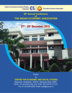 Broacher Final.p65 - Centre for Economic and Social Studies