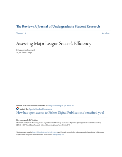 Assessing Major League Soccer`s Efficiency