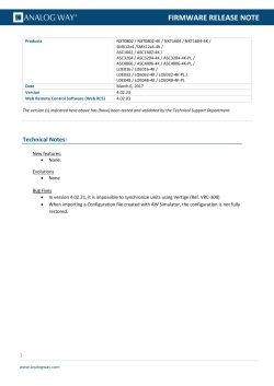 firmware release note