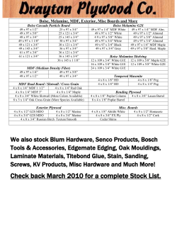 Boise, Melamine, MDF, Exterior, Misc Boards and