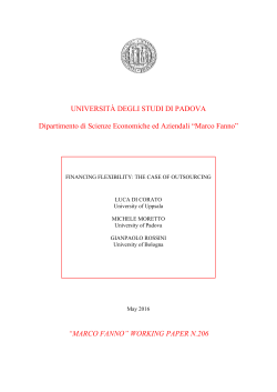 UNIVERSIT&Agrave; DEGLI STUDI DI PADOVA