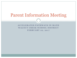 Path 1 CCSS Aligned Math Courses