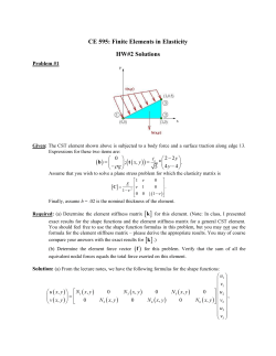 CE 595: Finite Elements in Elasticity