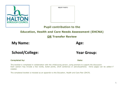 Pupil contribution Pictures – EHC Plan Needs Assessment