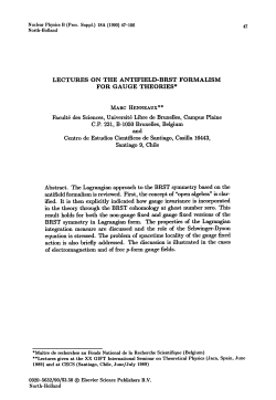 M. Henneaux / The antifield-BRST formalism - math.uni