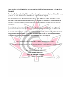 Home Run Sports Umpiring Lifetime