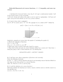 Math-484 Homework #4 (convex functions, (AG