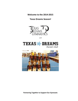 Texas Dreams Season! - Texas Dreams Parent Club